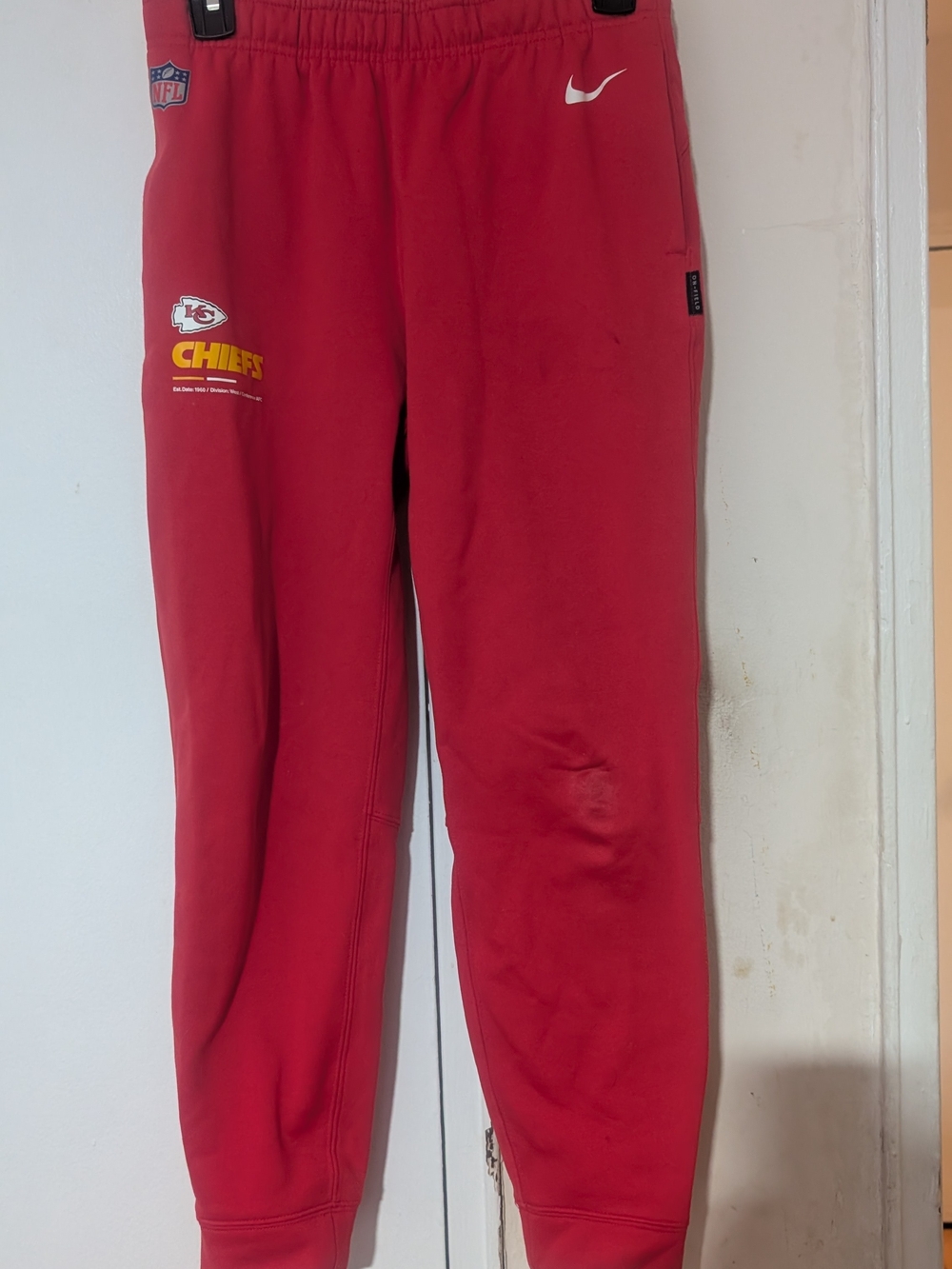 Nike Kids Red Kansas City Chiefs Sweatpants with Team Logos